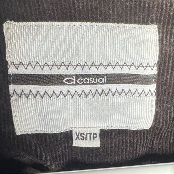 Brown Corduroy Double-Breasted Trench Coat, women XS - Picture 3 of 6